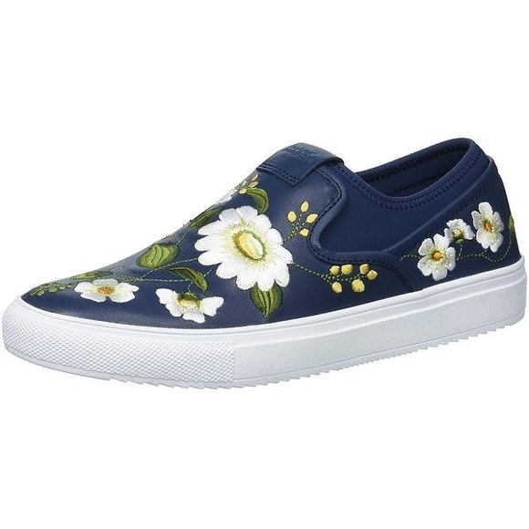 Mark Nason Shoes - Mark Nason Blue Floral Women Slip On Size 8